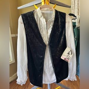 1990’s blouse with vest by Rampage